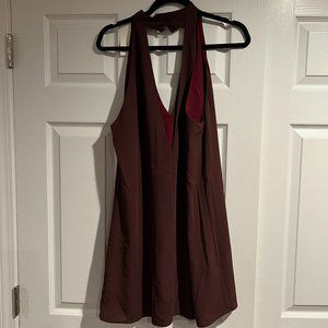 Burgundy Shift Dress (M)